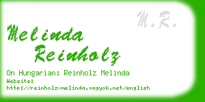 melinda reinholz business card